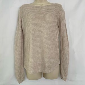 Tahari 100% Linen Mesh Top